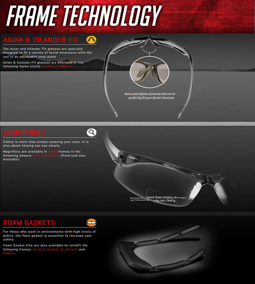 Edge Eyewear SW115CF Dakura SafetyGlasses Camouflage with Copper "Driving" Lens 